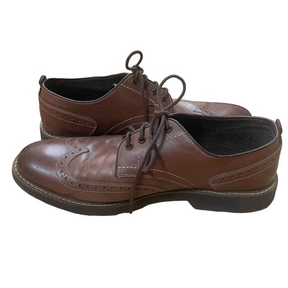 Florsheim Brown Leather Wing Tip Oxford Dress Shoes Size 11 D Lace Up Dressy main image 7